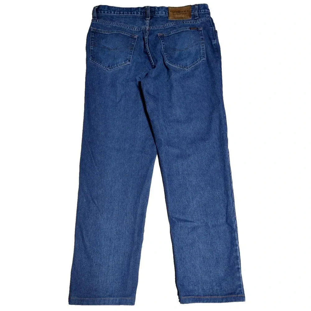 VTG GANT USA Men 38X32 (Actual 37x31)‎ Blue Denim Five Pocket Jeans